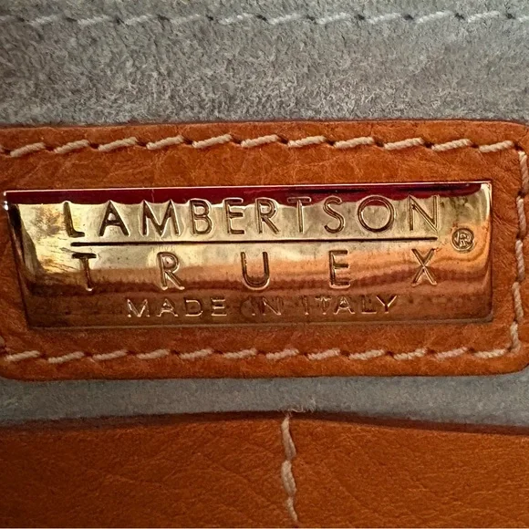 🤎 Lambertson Truex Leather Top Handle Satchel – Made in Italy 🤎 - Picture 3 of 4